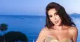 الفنانة ياسمين صبرى تبرز إطلالتها بثانى أيام مهرجان كان بفستان ذهبى.. صور
